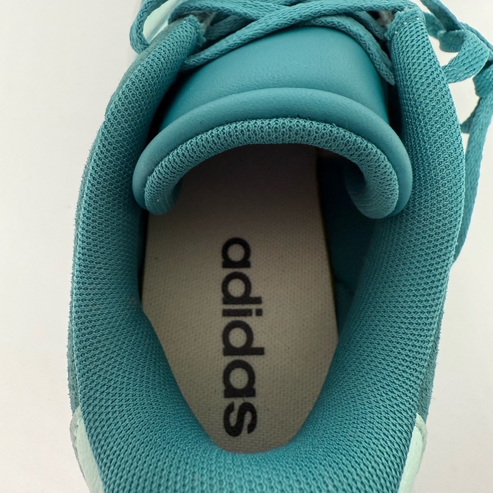 Adidas Women's VL Court Aqua Sneaker, Size 4 1/2 - Picture 6 of 9